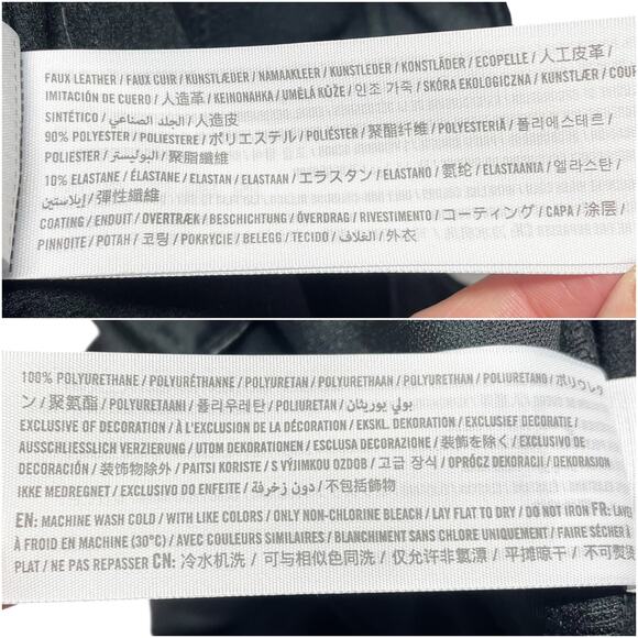 ABERCROMBIE & FITCH Curve Love Ankle Straight Ultra High Rise Leather Pant 26/2 - Picture 9 of 9